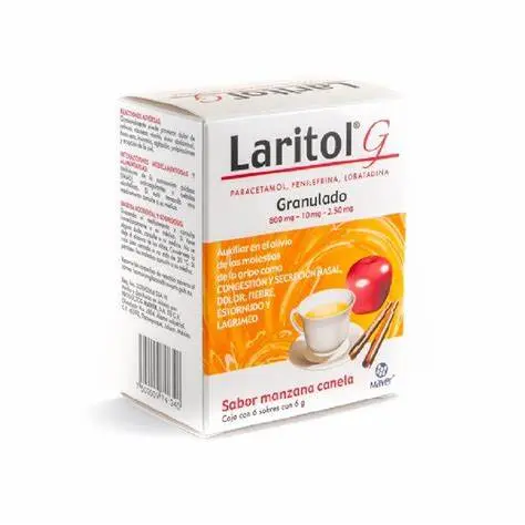 LARITOL G GRNLD 600/10/2.5MG 6 SBRS