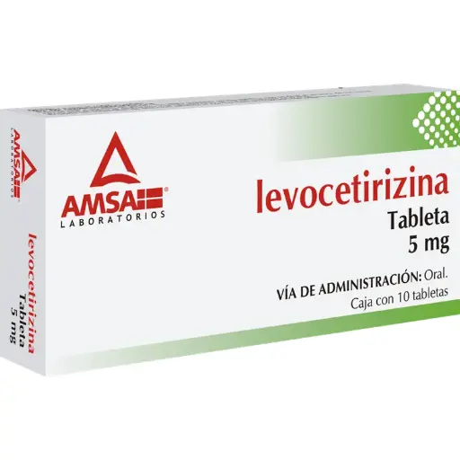 LEVOCETIRIZINA 5MG 10 TAB amsa