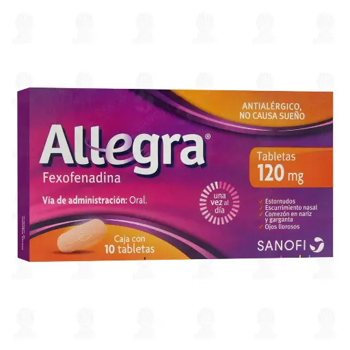 ALLEGRA 120 MG 10 CPR